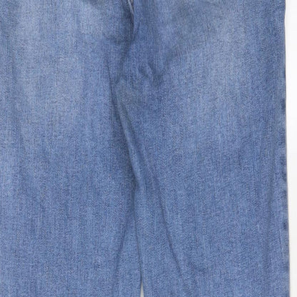 Denim & Co. Womens Blue Cotton Skinny Jeans Size 12 L30 in Regular Zip