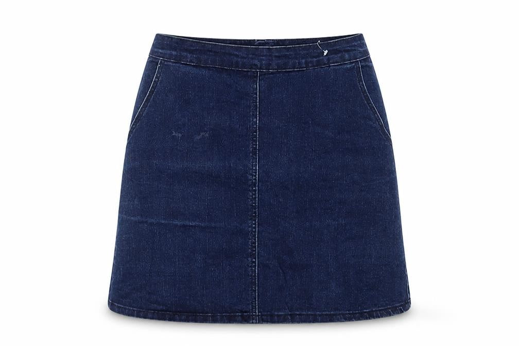 Womens UK Size 6 Oasis A-Line Denim Skirt