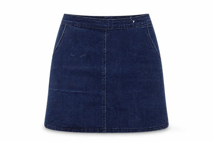 Womens UK Size 6 Oasis A-Line Denim Skirt