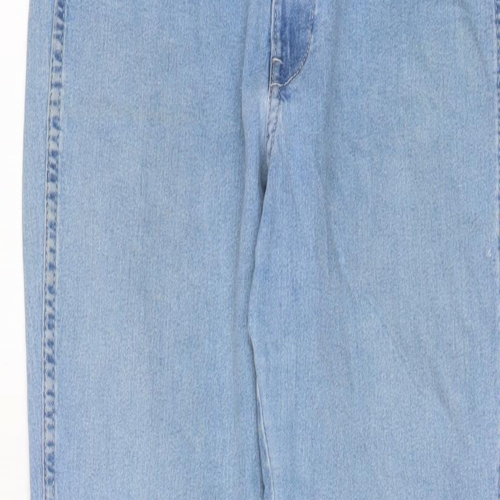 Womens UK Size 31 in H&M Regular Fit Straight Blue Jeans