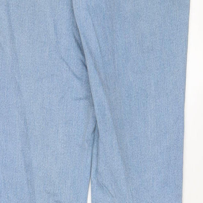 Womens UK Size 31 in H&M Regular Fit Straight Blue Jeans