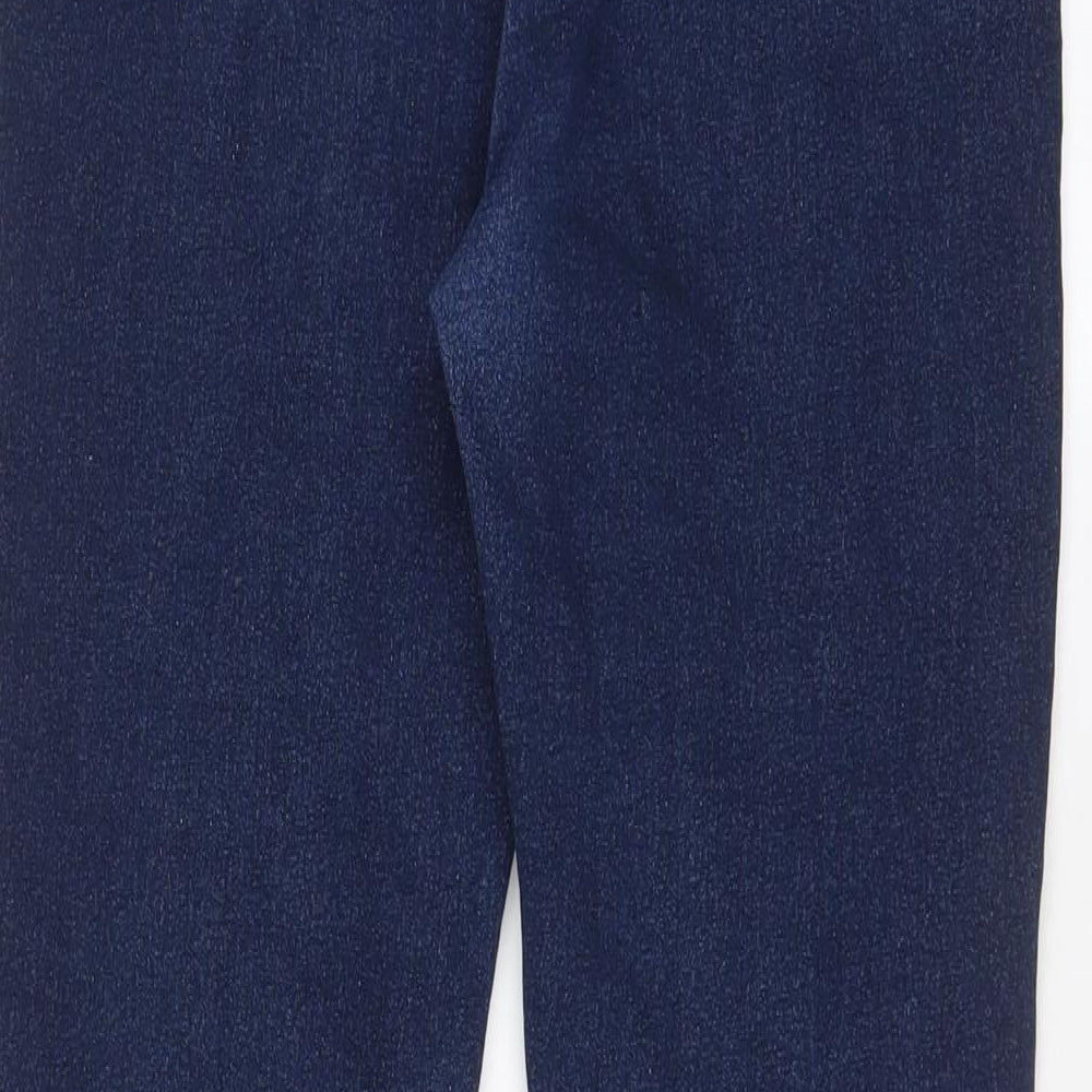 Select Womens Blue Cotton Skinny Jeans Size 12 L29 in Regular Zip