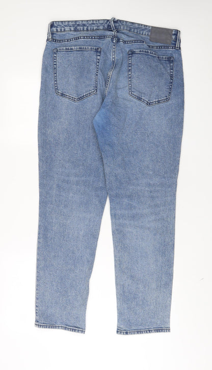 Mens UK Size 34 in Bonobos Regular Fit Straight Blue Jeans