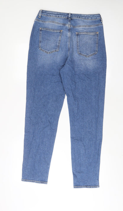 ASOS Womens Blue Cotton Skinny Jeans Size 30 L32 in Regular Zip