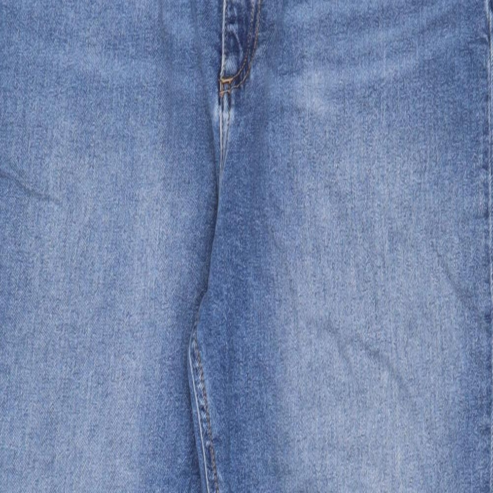 ASOS Womens Blue Cotton Skinny Jeans Size 30 L32 in Regular Zip