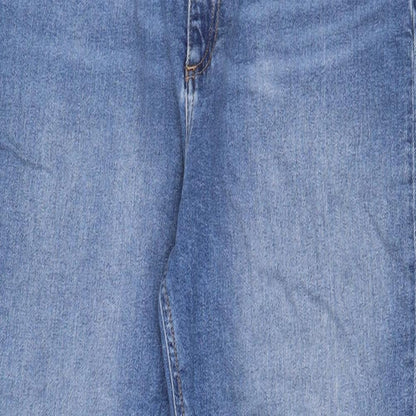 ASOS Womens Blue Cotton Skinny Jeans Size 30 L32 in Regular Zip