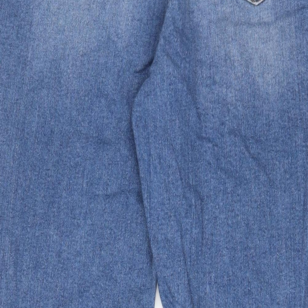 ASOS Womens Blue Cotton Skinny Jeans Size 30 L32 in Regular Zip