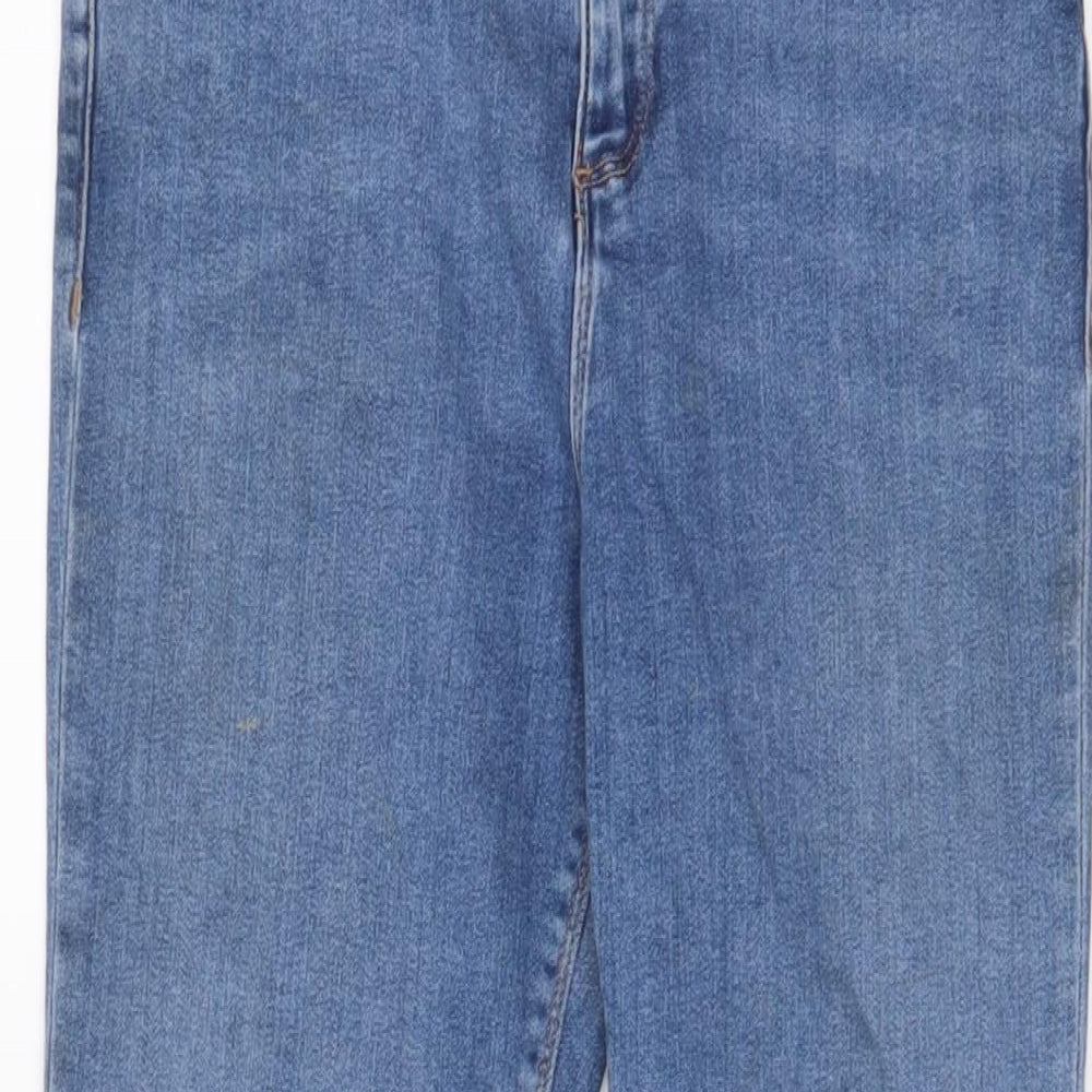 ASOS Womens Blue Cotton Capri Jeans Size 30 in L29 in Regular Zip