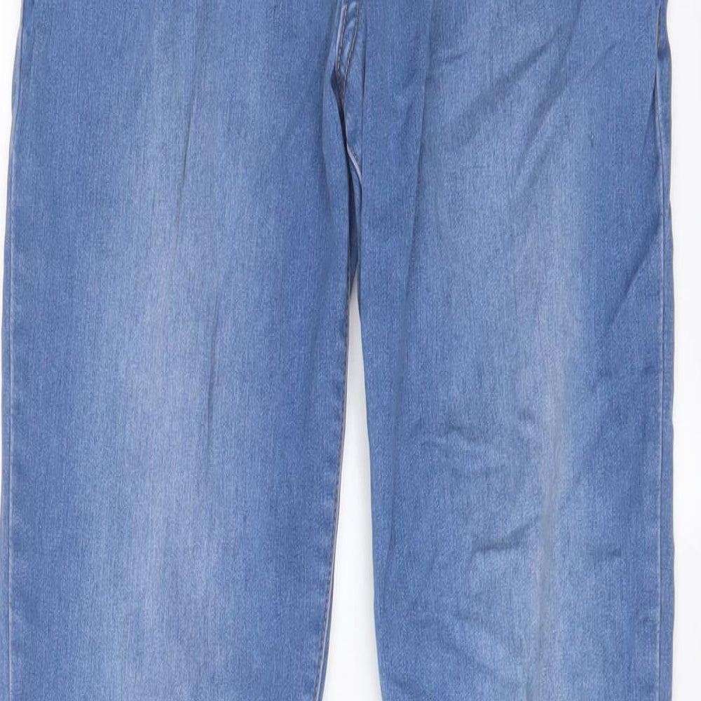 New Look Womens Blue Cotton Skinny Jeans Size 10 L29 in Regular Zip