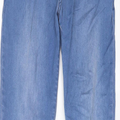 New Look Womens Blue Cotton Skinny Jeans Size 10 L29 in Regular Zip