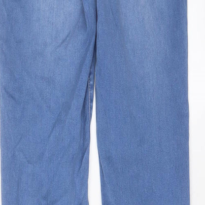 New Look Womens Blue Cotton Skinny Jeans Size 10 L29 in Regular Zip