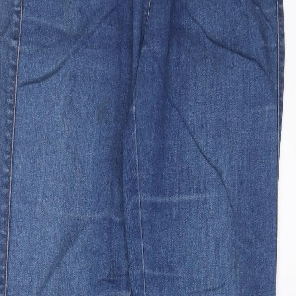 Womens UK Size 10 Crafted Regular Fit Skinny Blue Jeans
