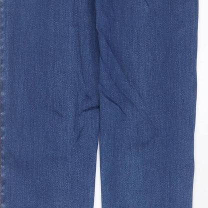 Womens UK Size 10 Crafted Regular Fit Skinny Blue Jeans