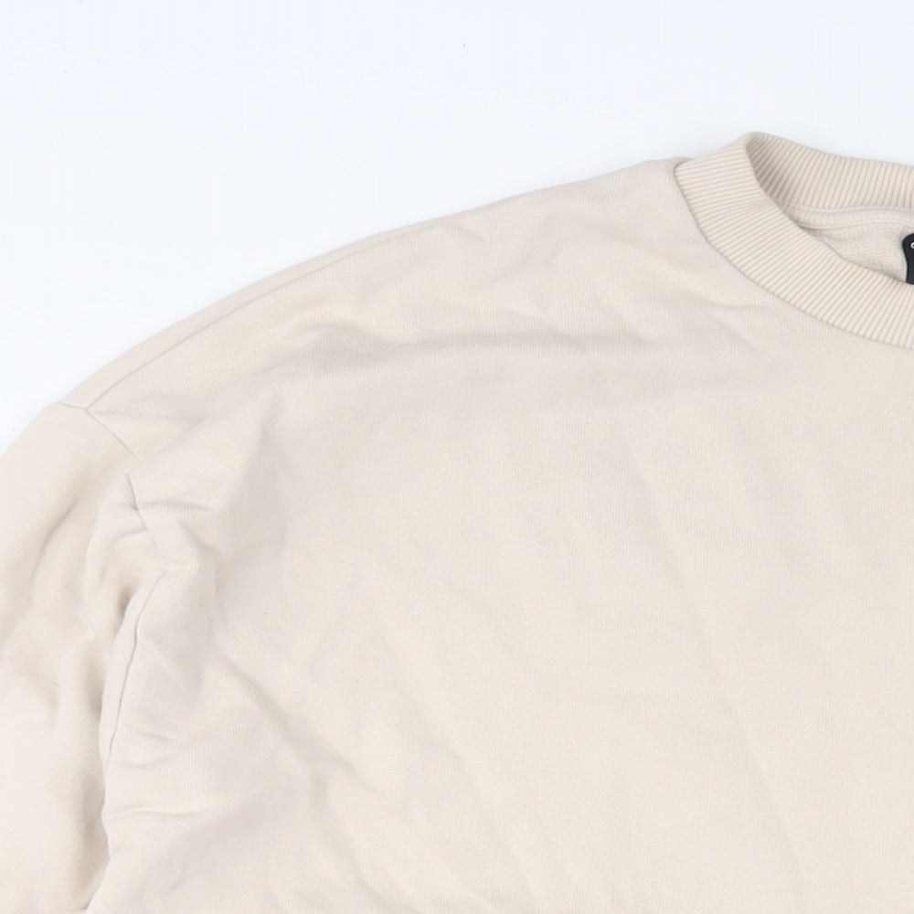 Mens UK Size L ASOS Beige Pullover Sweatshirt