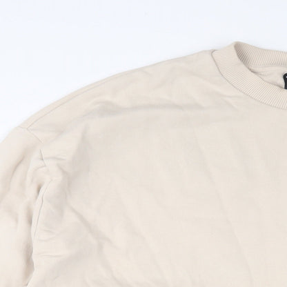 Mens UK Size L ASOS Beige Pullover Sweatshirt