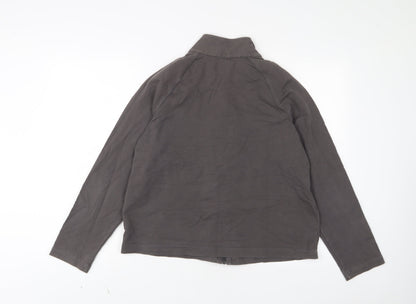 Womens UK Size 18 Marks and Spencer Brown Full Zip Sweatshirt
