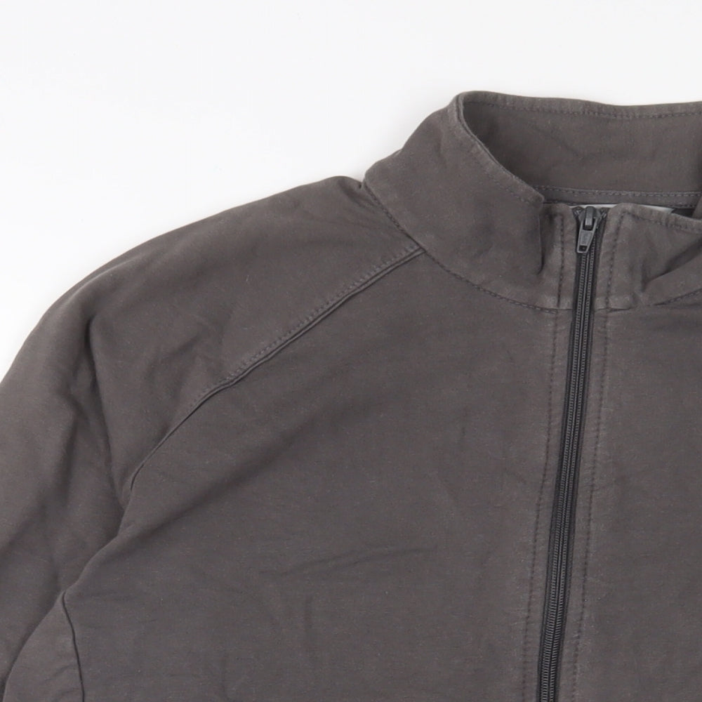 Womens UK Size 18 Marks and Spencer Brown Full Zip Sweatshirt