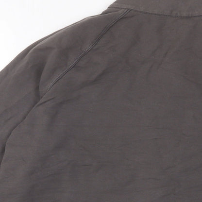 Womens UK Size 18 Marks and Spencer Brown Full Zip Sweatshirt