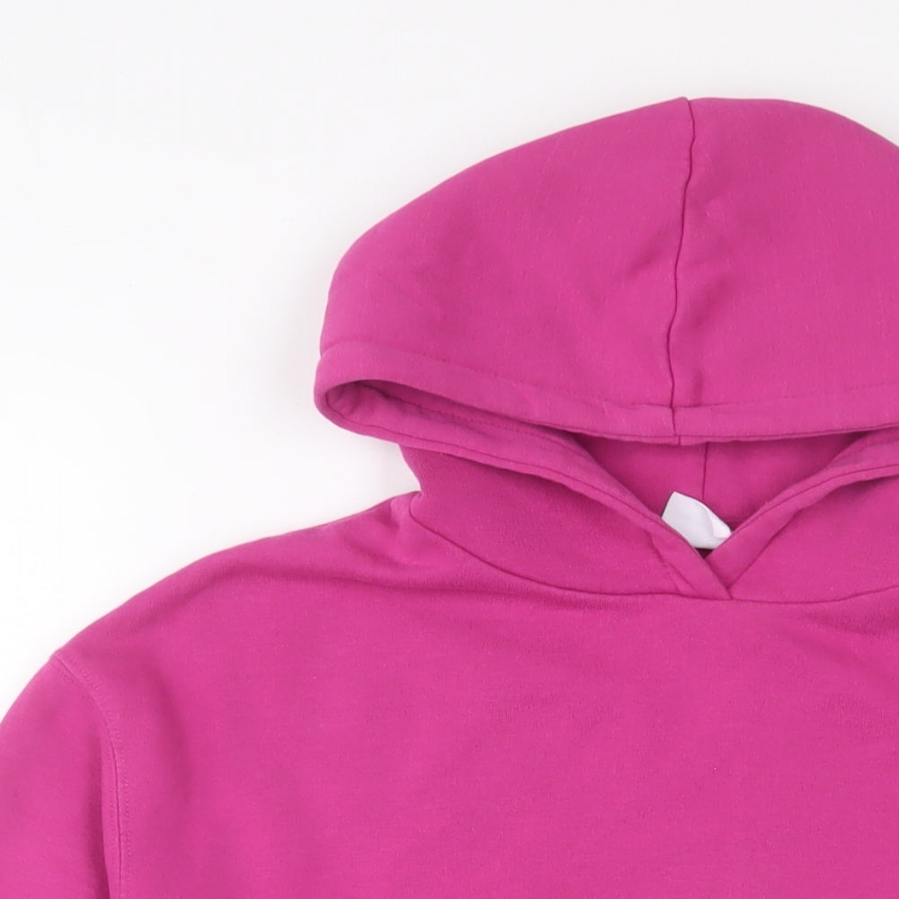 Zara Girls Purple Cotton Pullover Hoodie Size 11-12 Years Pullover