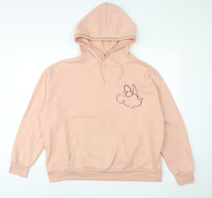 Womens UK Size XL Disney Pink Pullover Hoodie