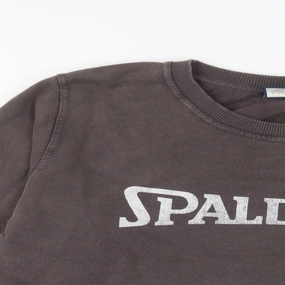 Zara Womens Brown Cotton Pullover Sweatshirt Size L Pullover - Spalding