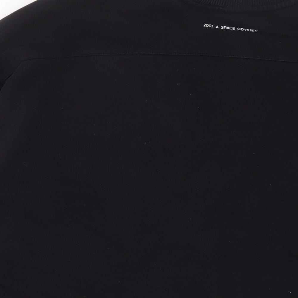Zara Womens Black Cotton Pullover Sweatshirt Size S Pullover - 2001: a space odyssey