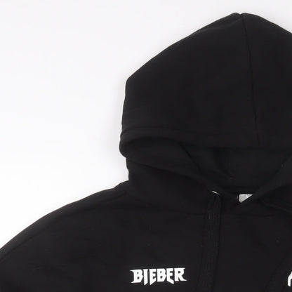 H&M Womens Black Cotton Pullover Hoodie Size M Pullover - Justin Bieber