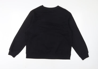 Womens UK Size M Marks and Spencer Black Pullover Sweatshirt