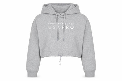 USA Pro Womens Grey Cotton Pullover Hoodie Size 10 Pullover