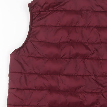 32 Degrees Womens Red Gilet Jacket Size S Zip - Zip Pockets