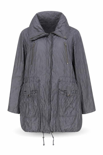 Marks & Spencer Womens Grey Jacket Size 16 Zip - Zip Pockets