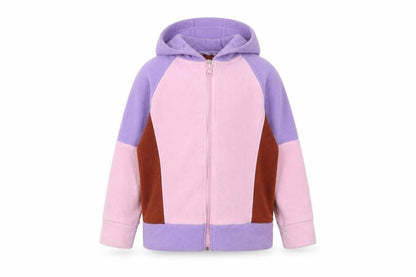 Front view of Next girls’ multicoloured jacket, size 9, years zip