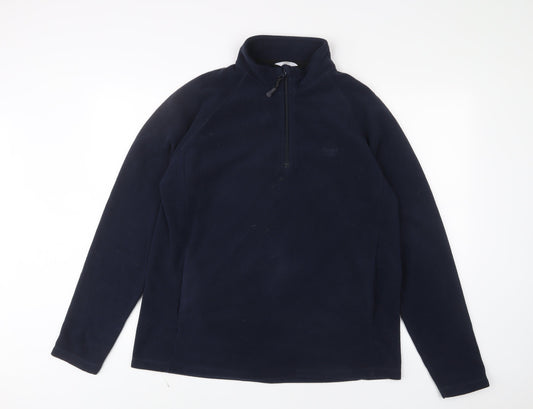 Mens UK Size L Cotton Traders Blue Pullover Sweatshirt