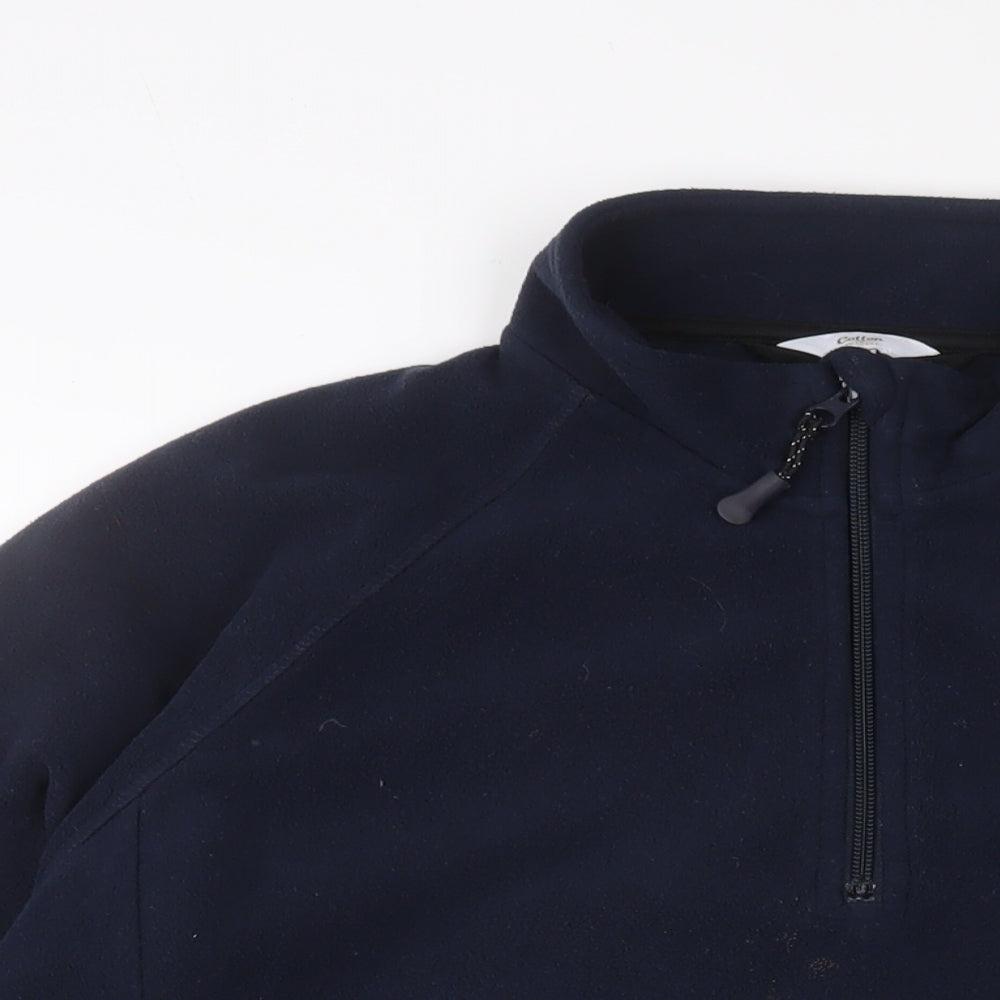 Mens UK Size L Cotton Traders Blue Pullover Sweatshirt