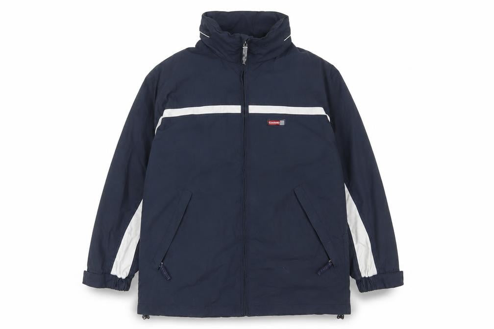 Front view of Camaro boys’ blue jacket, size 14, years zip - zip pockets