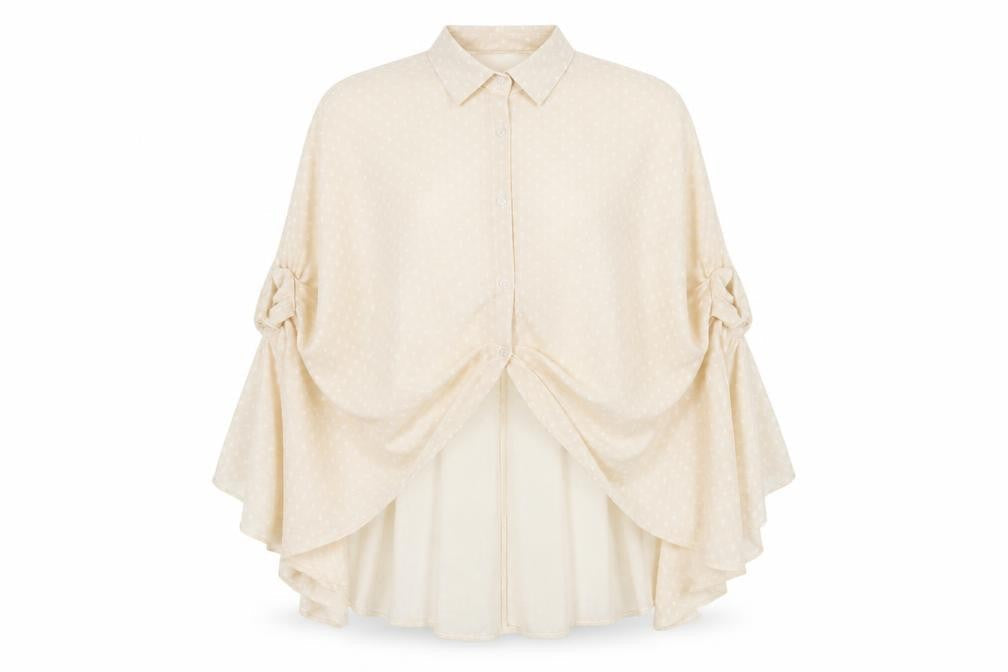 Womens UK Size 10 Boohoo Beige Basic Button-Up
