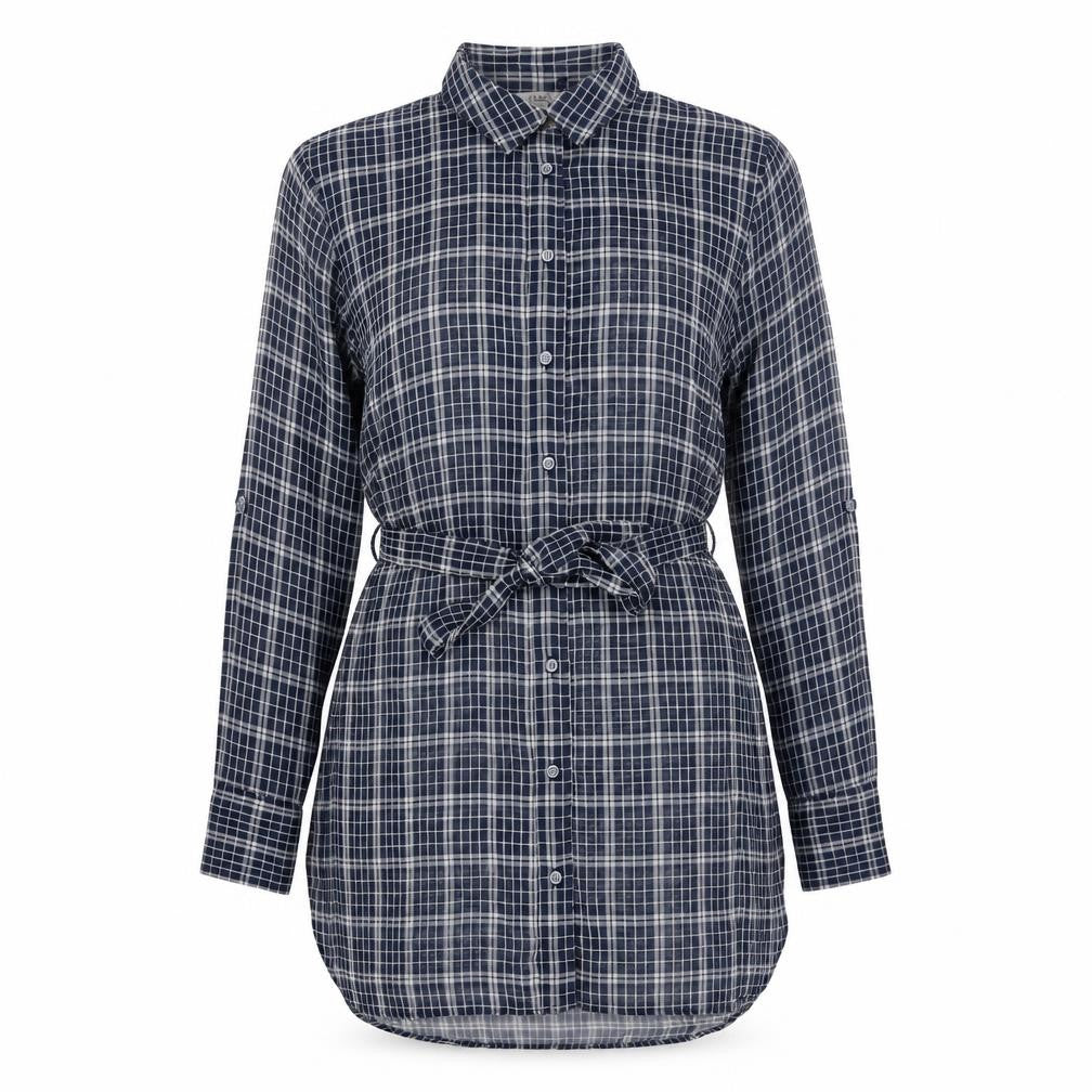 Womens UK Size 8 NEXT Blue Tunic Button-Up
