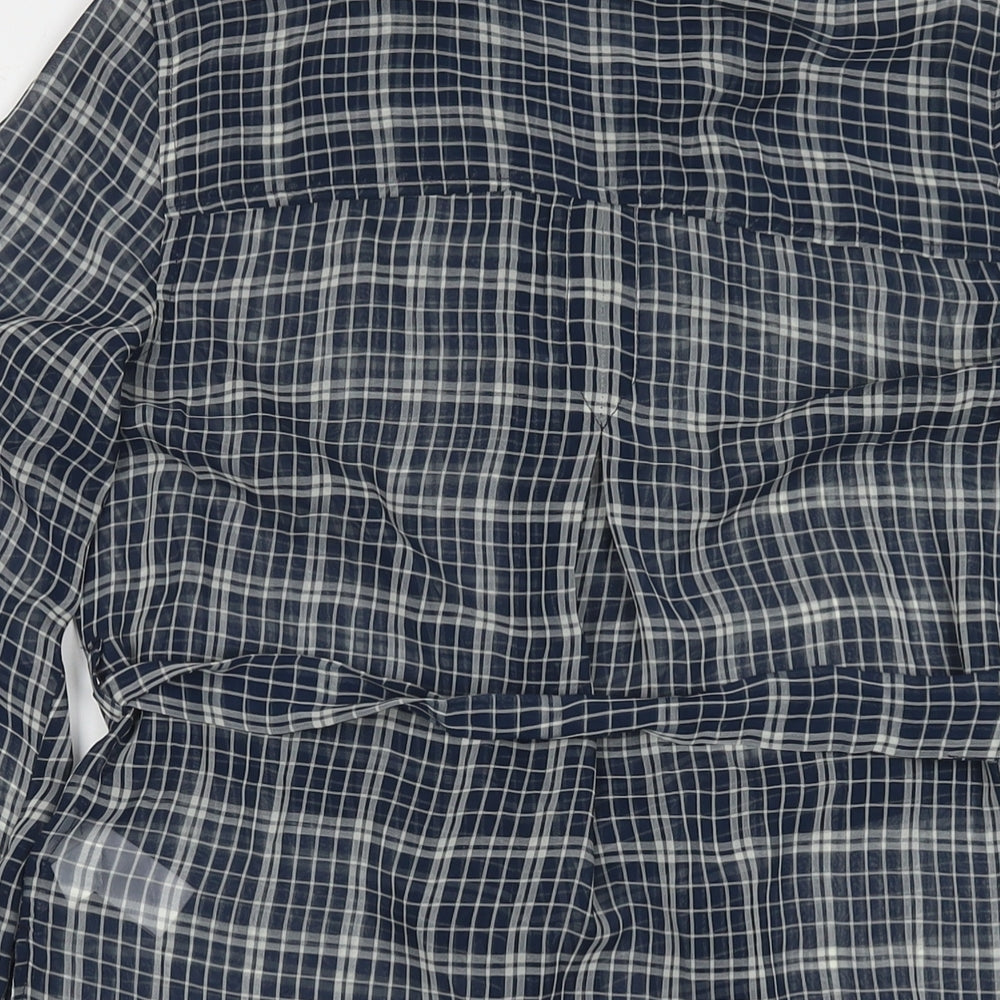 Womens UK Size 8 NEXT Blue Tunic Button-Up