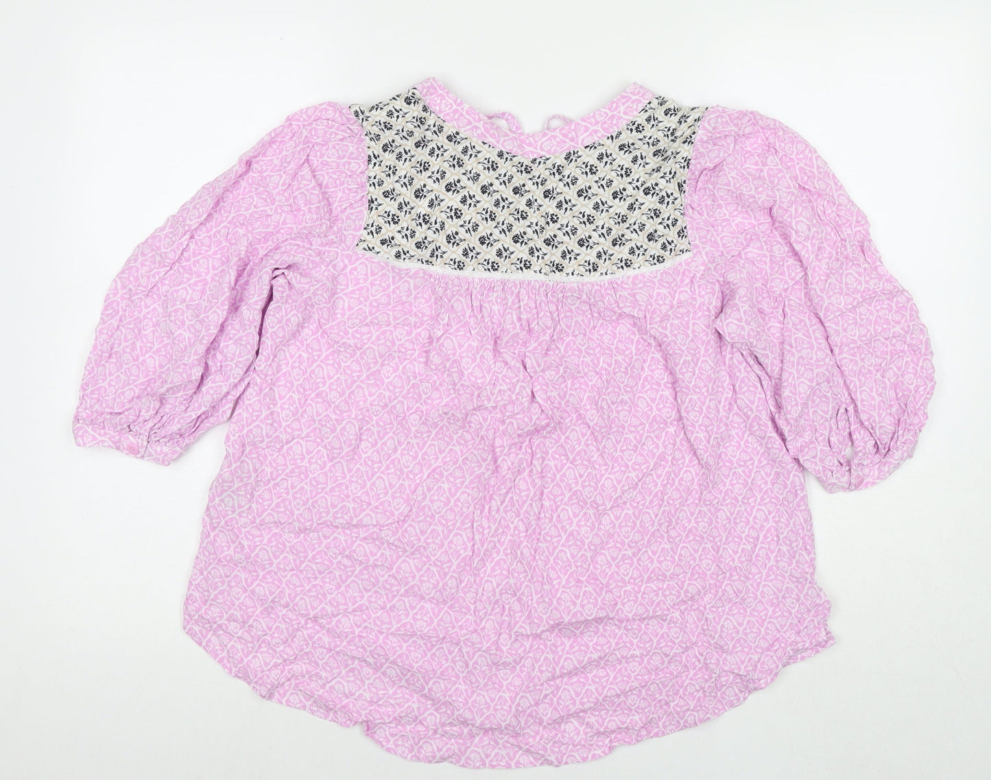 Womens UK Size 10 Marks and Spencer Pink Basic Blouse