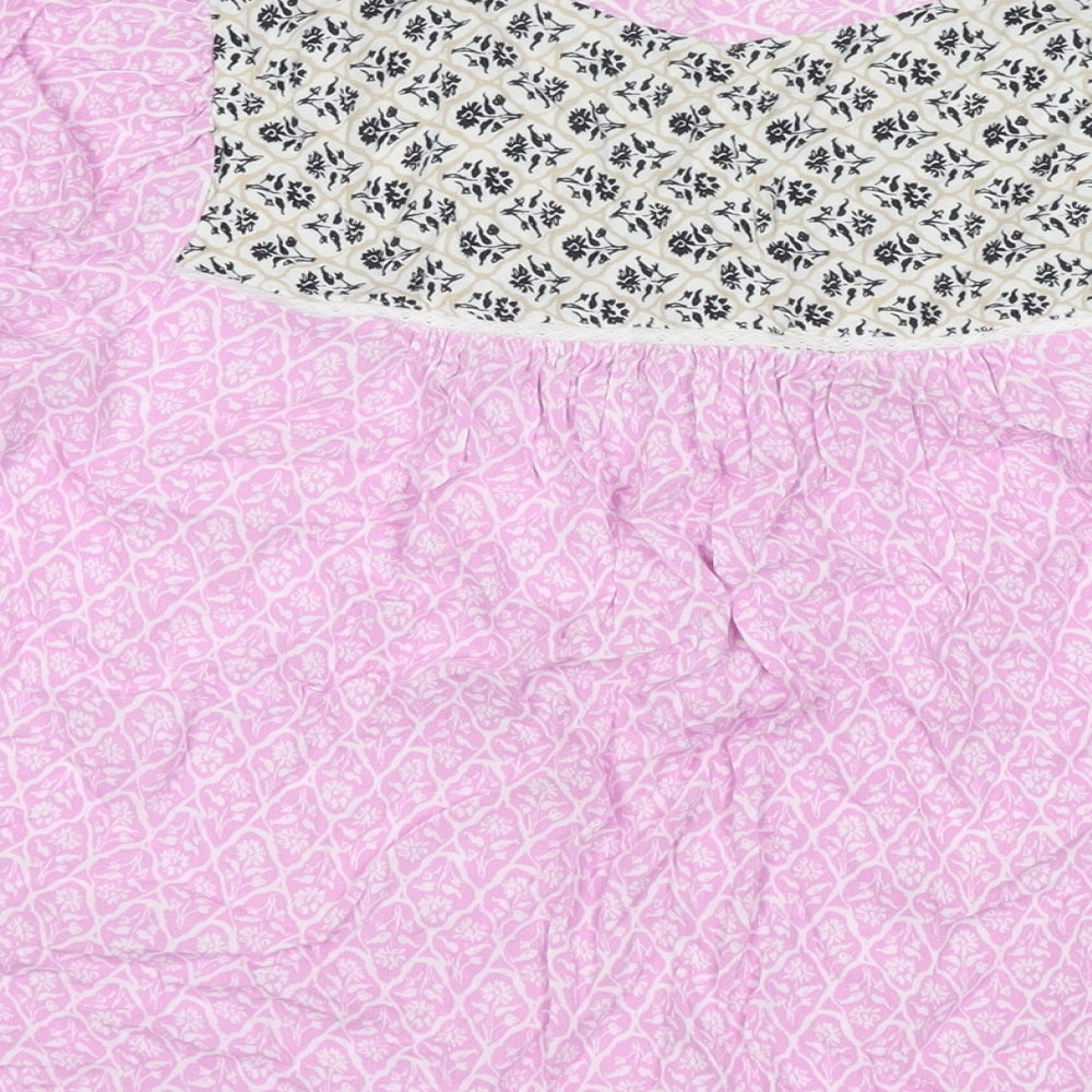 Womens UK Size 10 Marks and Spencer Pink Basic Blouse