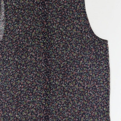 Womens UK Size 14 New Look Multicoloured Basic Button-Up