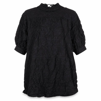 And/Or Womens Grey Viscose A-Line One Size V-Neck Button