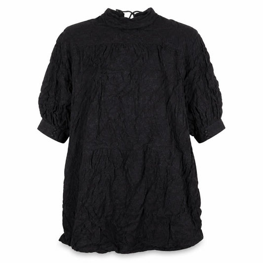 Front view of And/Or women’s grey viscose a-line one size v-neck button