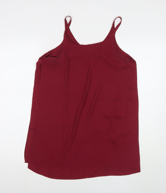 Womens UK Size 12 Dorothy Perkins Red Tunic Tank