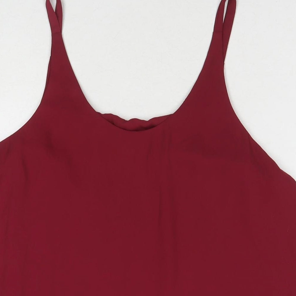 Womens UK Size 12 Dorothy Perkins Red Tunic Tank