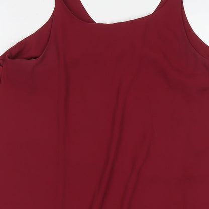 Womens UK Size 12 Dorothy Perkins Red Tunic Tank