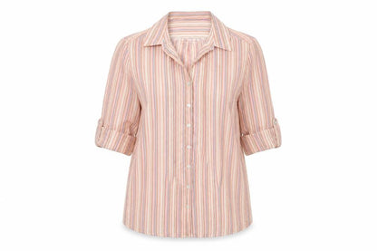 Womens UK Size 14 EWM Multicoloured Basic Button-Up
