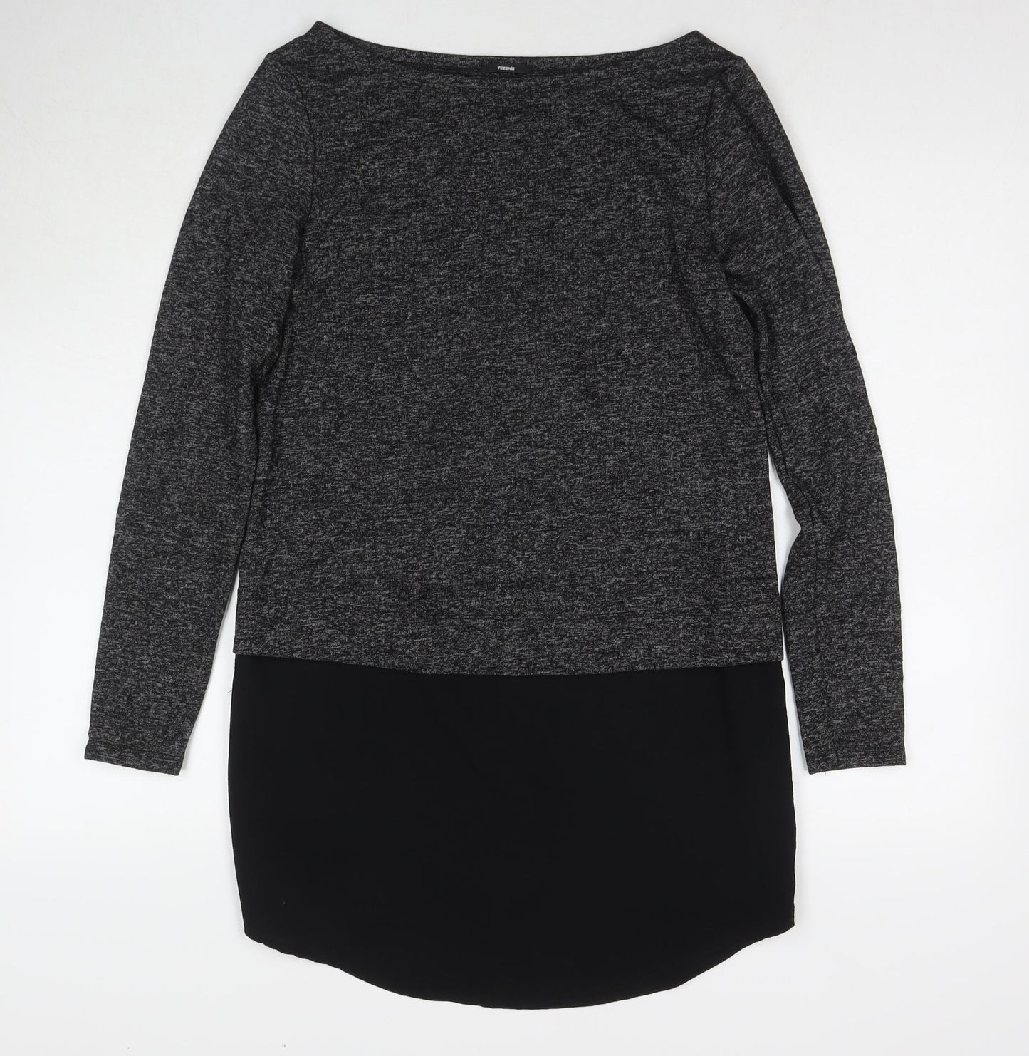 Womens UK Size S Tezenis Grey Tunic Jumper