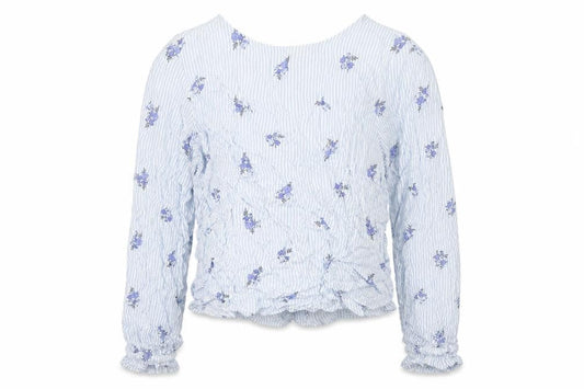Womens UK Size 4 Divided by H&M Blue Basic Button-Up