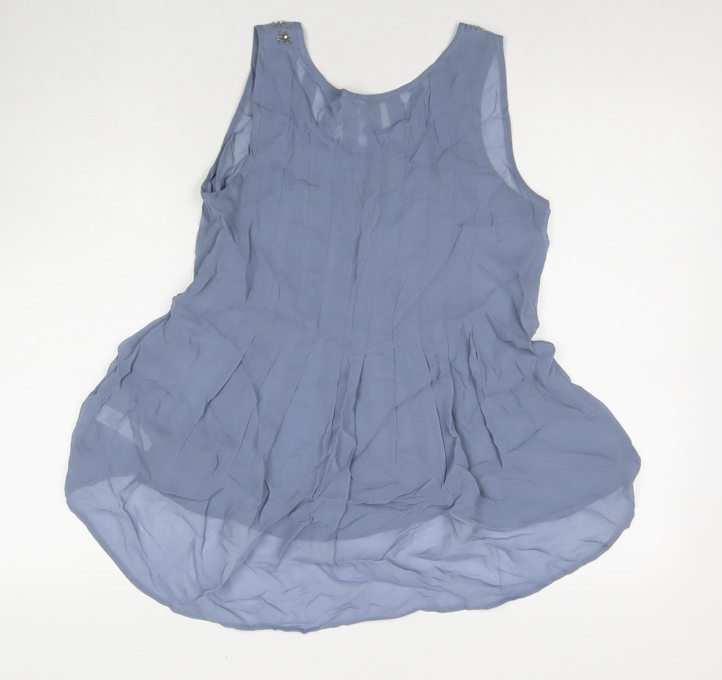Womens UK Size 8 Monsoon Blue Basic Blouse